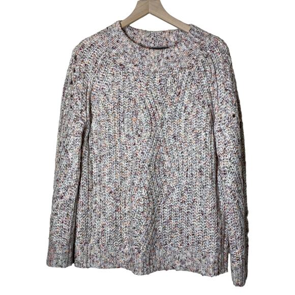Heartloom Rainbow Speck Cable Knit Sweater Size Small - Picture 1 of 9